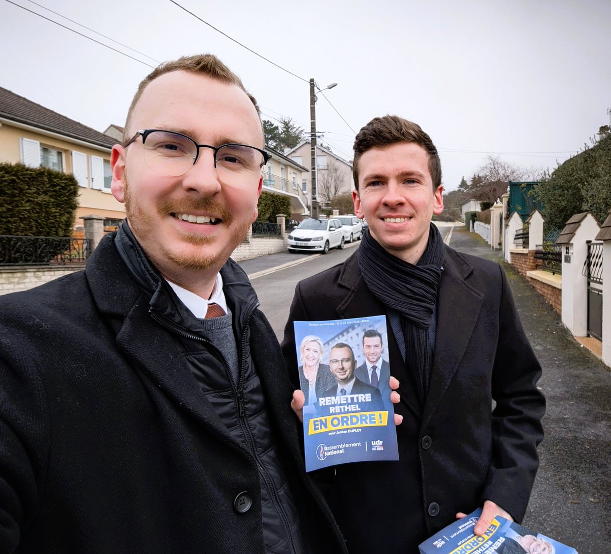 A @RETHEL avec les équipes de "Fiers de Rethel".

Les habitants parlent d’insécurité, de cambriolages, de trafics, de dégradations.

Nos réponses sont claires : police municipale renforcée, vidéoprotection efficace, règles respectées partout.

Rethel en ordre, c’est agir.