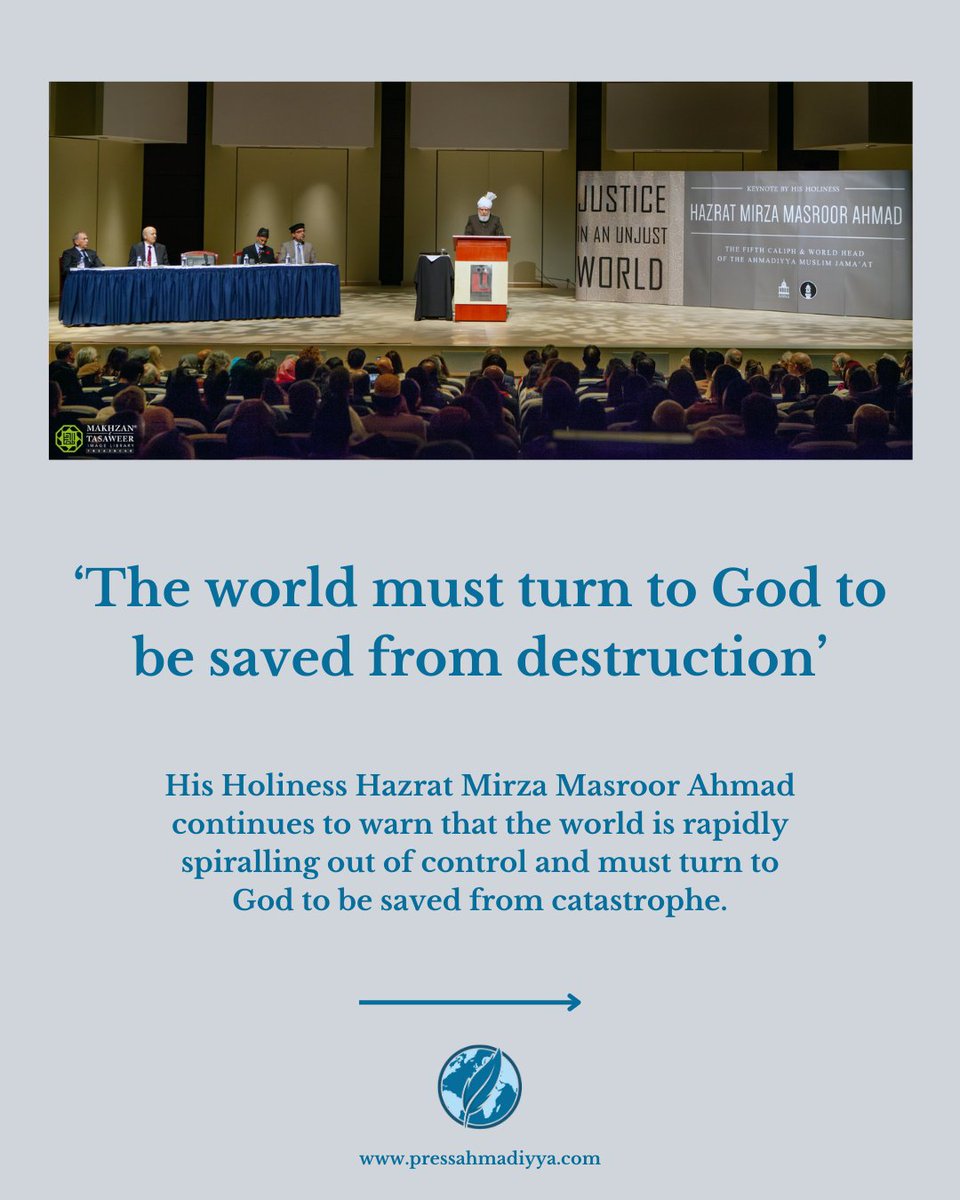In a recent meeting, His Holiness Hazrat Mirza Masroor Ahmad reiterated his long-standing message that the United Nations is failing due to the injustice of the veto power, blocs are being formed, reckless leaders are causing more division, and that we must turn towards God to be