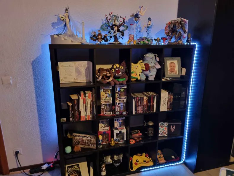 and i finally had the time (since the other display case was done and dusted) to finish my other one