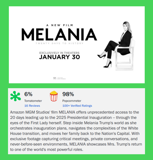 bennel62's tweet image. #Critics and #viewers are clearly split on the merits of #MelaniaMovie  paulsnewsline.blogspot.com/2026/01/critic…