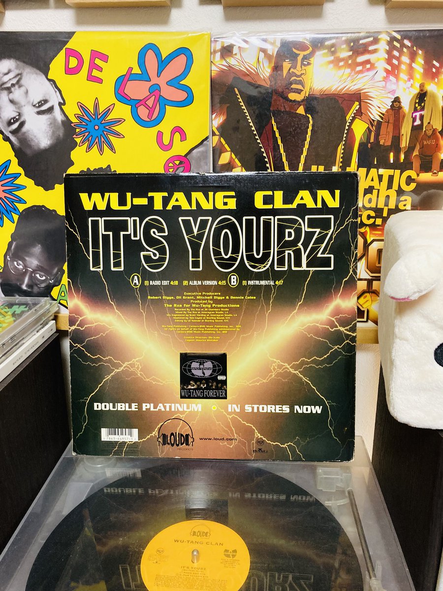 WU-TANG CLAN「IT'S YOURZ」レコード。「C.R.E.A.M.」しか持ってなかっ