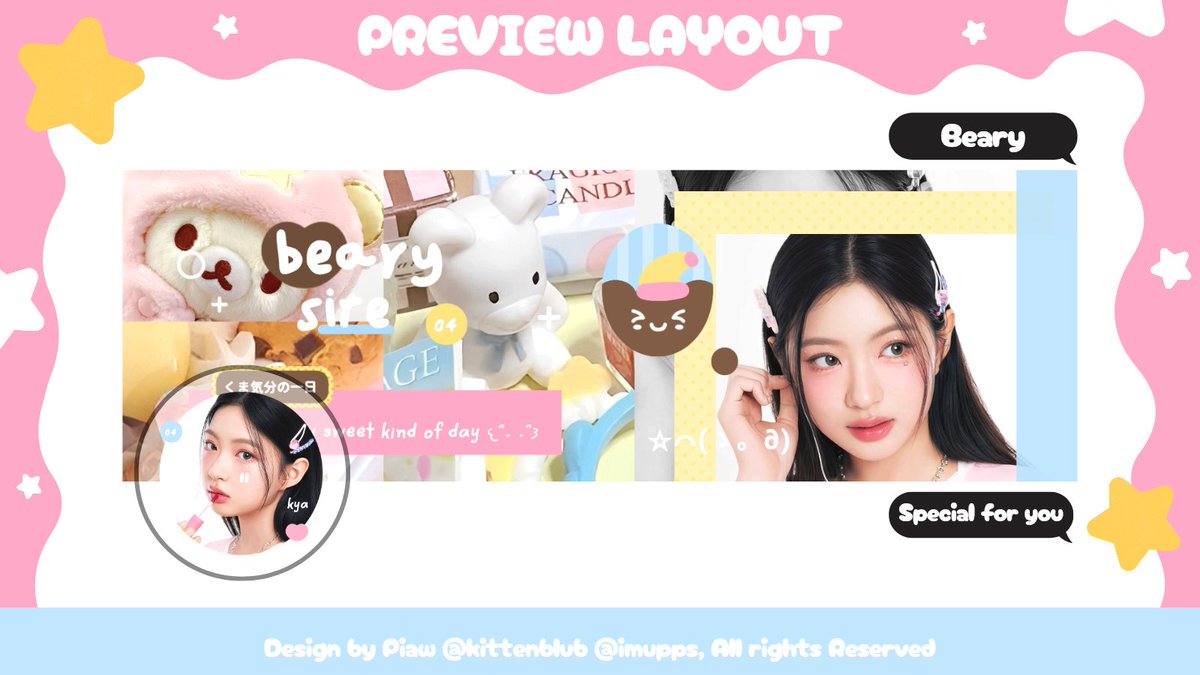 kittenblub's tweet image. 🍮💬 Help RT { Any interaction are appreciated! 🍼}

Hallo... man teman &amp;gt;__&amp;lt; kenalan yuk sama anak baru piaw namanya " Beary 🐻 " 

📌 adakah yg mauw jadi kinci🐇? Bolee drop foto single / halu yg banyak serta nickname
📌 Layout Kya kiiikiii ufs yap 14k ajah🍭✨️ #zonauang