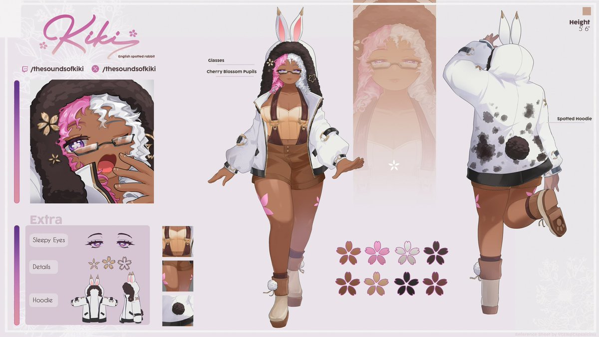 ATA DAAAAAA
This is my baby guys, my model I am so excited for her to come together soon and I just wanna say thank you all for giving me this simple chance to....become this!
Also use this for any art yall make! #KikiBunArt
#modelreveal #modelsheet #vtuber #streamer