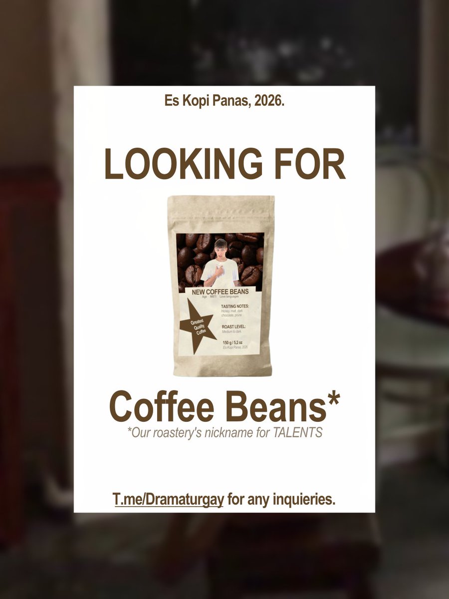 PetiteRoastery's tweet image. CUPPING: ON PROGRESS.
📢 | “Haven’t you heard? ES KOPI PANAS is in dire need of coffee beans!”

Carefully read the following information; if you check off most of the criterias, you are more than welcome to reach me out over Telegram. Until then, X.
