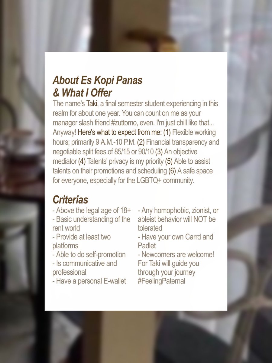 PetiteRoastery's tweet image. CUPPING: ON PROGRESS.
📢 | “Haven’t you heard? ES KOPI PANAS is in dire need of coffee beans!”

Carefully read the following information; if you check off most of the criterias, you are more than welcome to reach me out over Telegram. Until then, X.