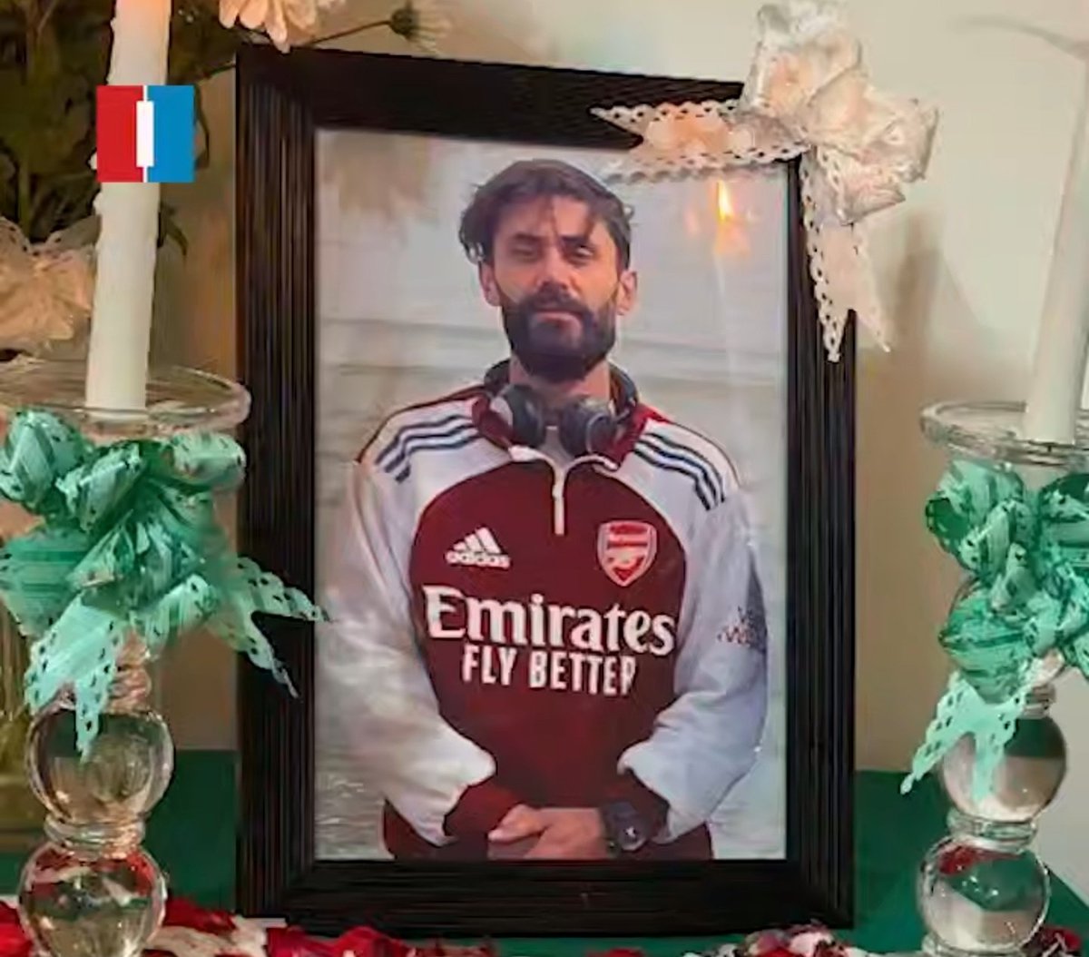 <a href="/Arsenal/">Arsenal</a> While Arsenal are playing today and fans around the world are watching their beloved team, an Iranian Arsenal fan named Aref Jafarzadeh can no longer watch the game, because he was killed by the Islamic Republic regime. The world must know his name and stand with the people of