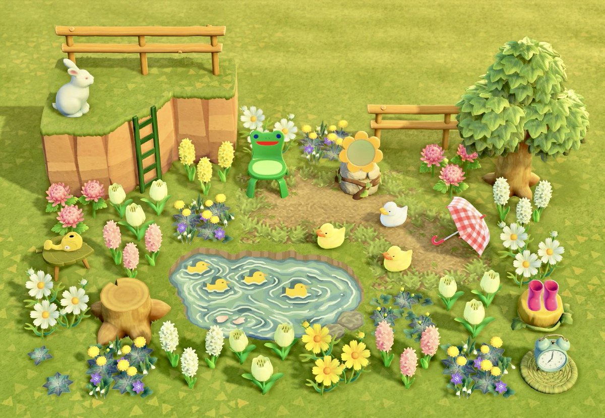 Spring garden🌸🐥

#AnimalCrossing  #acnh  #あつ森