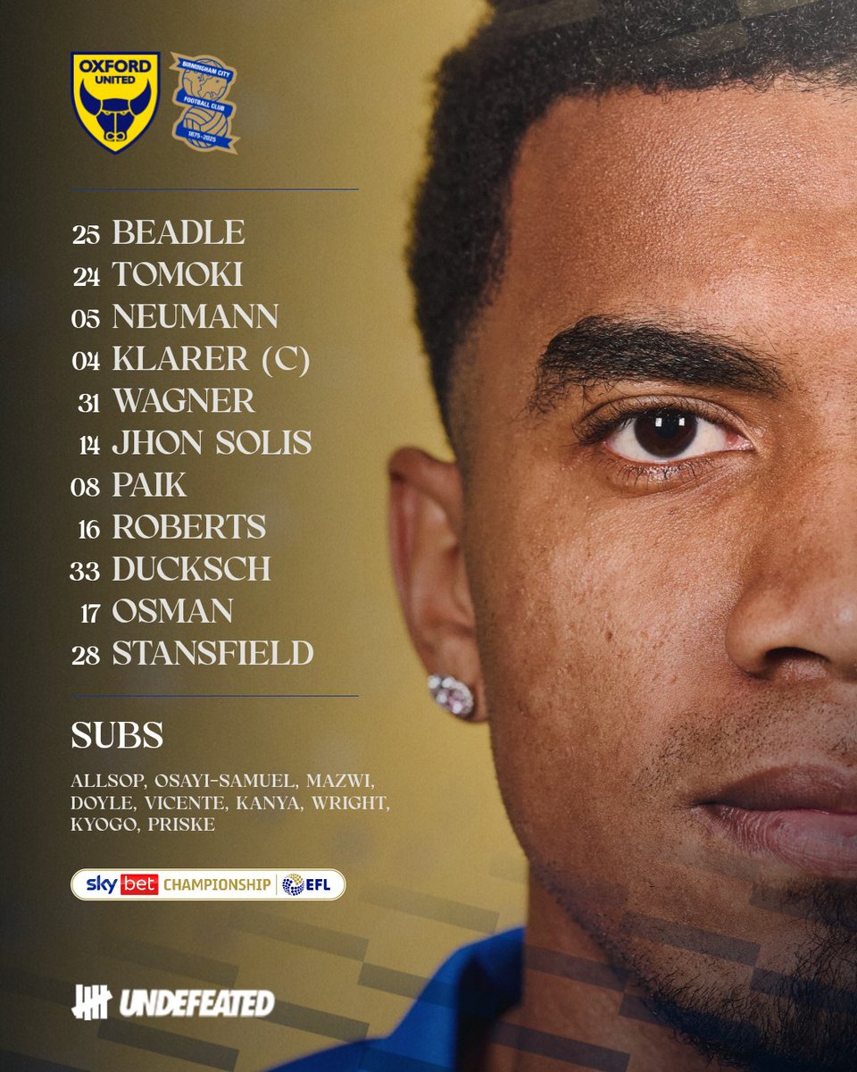 BCFC's tweet image. 𝙏𝙀𝘼𝙈 𝙉𝙀𝙒𝙎 ⚪️

One change from Stoke, Big Jhon is in from the off.

@carlosvcnt_ starts on the bench.