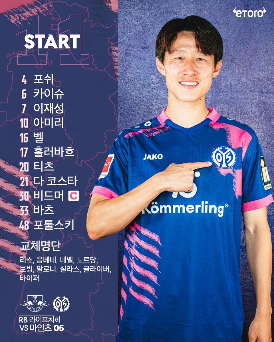 마인츠05 선발명단 이미지