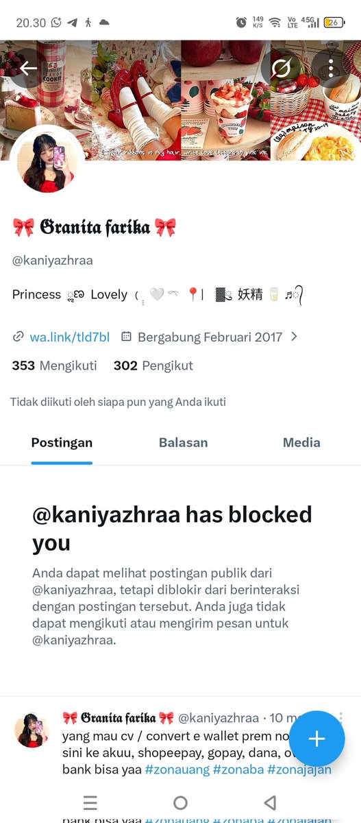 pacarwonyyy's tweet photo. @cookiesnk29 @kaniyazhraa ganti lagi guys tiati penipu https://t.co/gjiSONMvoo