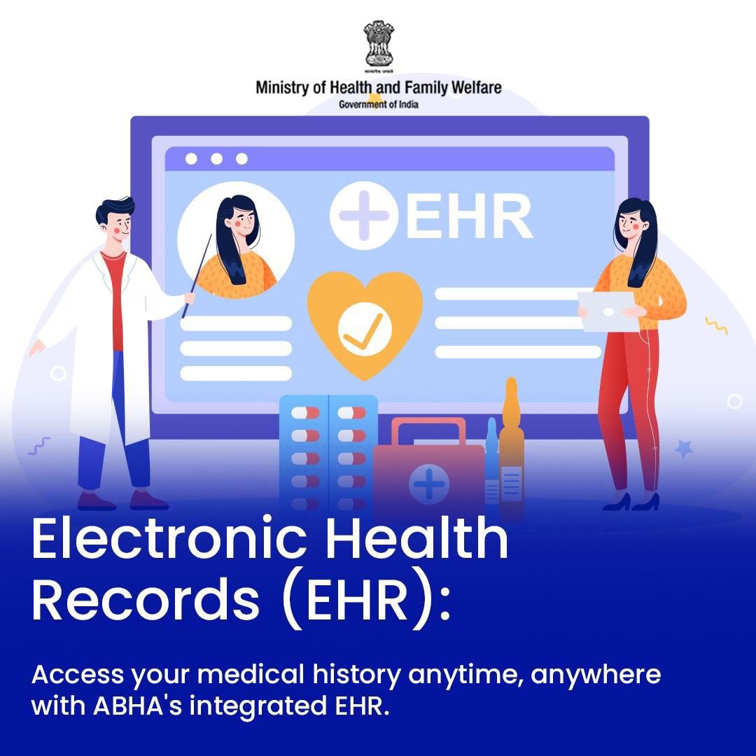 #DigitalHealth | ABHA card is your gateway to a seamless digital health ecosystem. With ABHA, all your health records are linked, promoting transparency and accessibility in healthcare.

Enroll in the Ayushman Bharat Digital Mission (ABDM) today, and get your free Health ID!