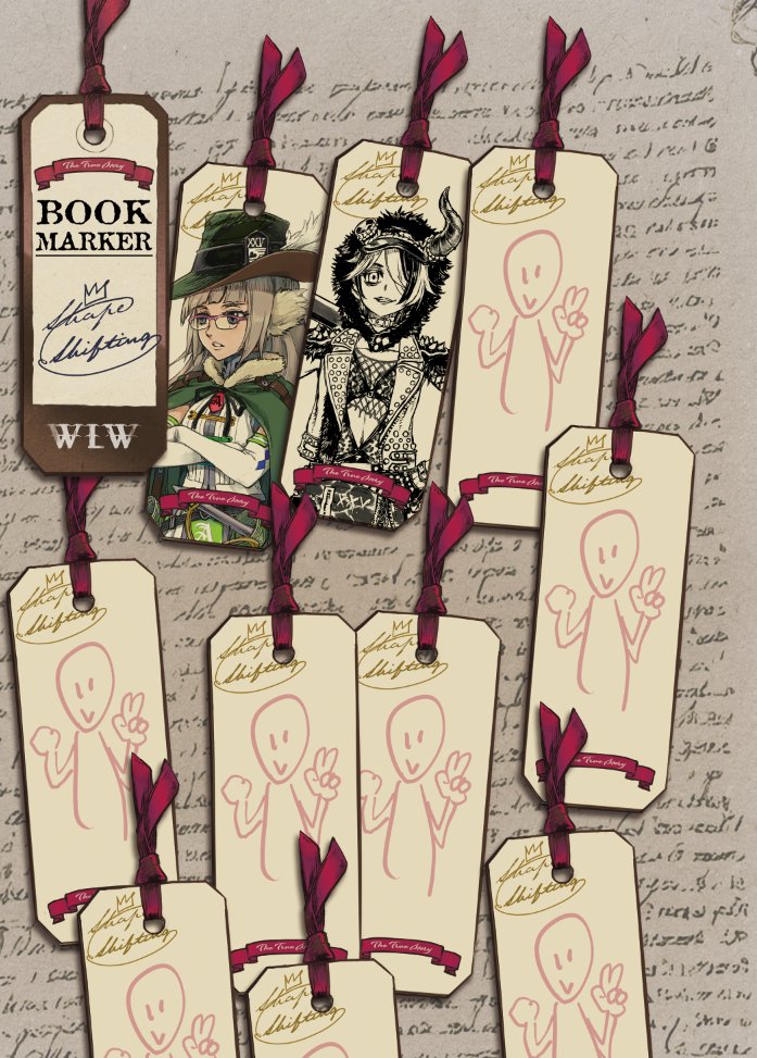 ワンカニの進捗です！ラクガキやイラストのまとめ。ゲスト様迎えて同人の栞(妄想衣装替え)コーナーなど。