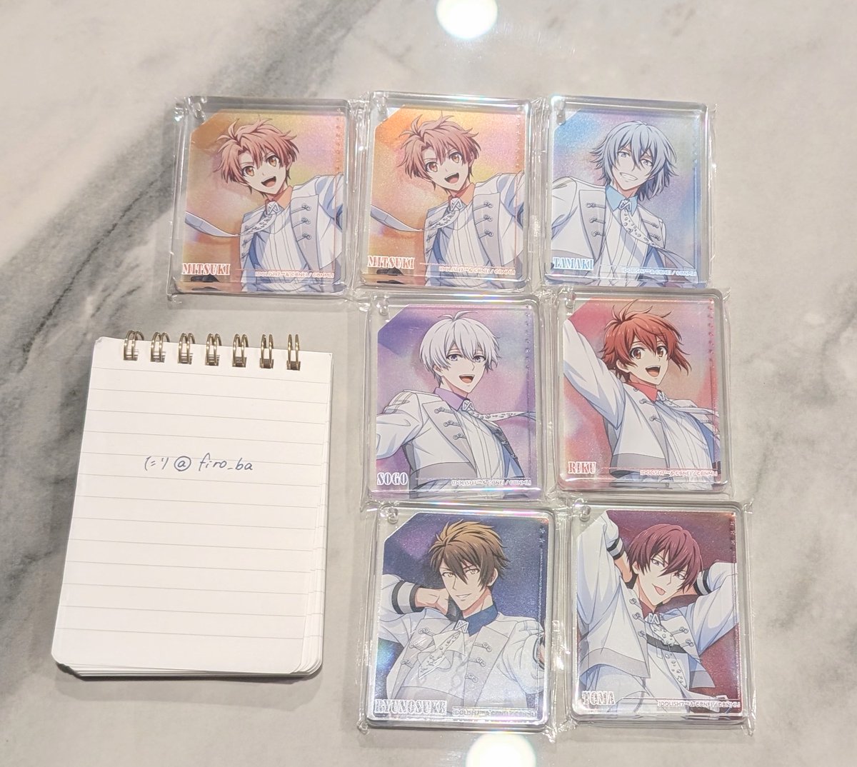 firo_ba's tweet image. 【交換】アイナナ アニカフェ コースター コロッタ アクスタ

譲)画像参照

求)
コースター:一織＞ナギ
コロッタ:一織 ナギ 最低各1、定価+送料
アクスタ:一織 ナギ 各1

郵送、譲渡は銀行振込。
ブロマイドはコースター一織との交換。
一先ず一織含めての交換のみ。
お気軽にお声掛けください。