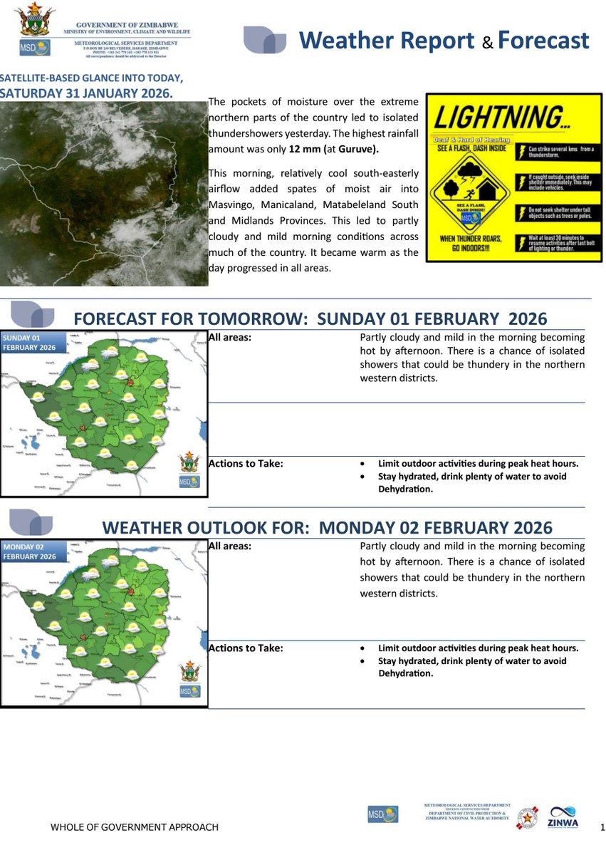 Meteorological Services Department of Zimbabwe tweet media