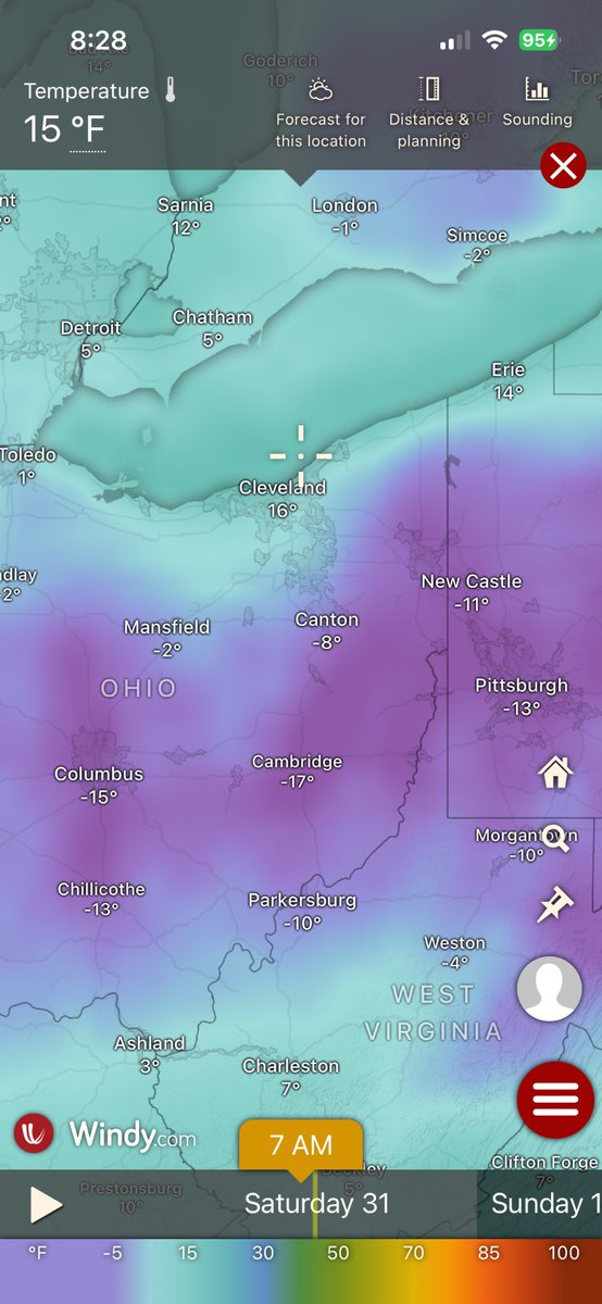 GabeSauvinsky's tweet photo. Anyone chasing low temps this AM? Saw a -19 for Johnstown, PA, incredible stuff https://t.co/2dMWdsWiAW