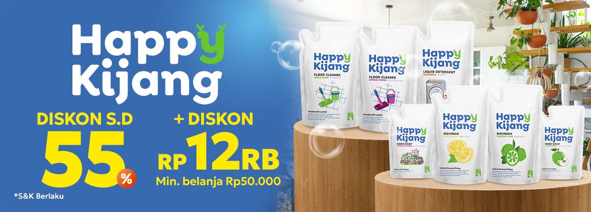 🔥 PROMO GILA-GILAAN! 🔥

Happy Kijang lagi diskon s.d 55% 😱
+ Diskon tambahan Rp12.000 💸
Cuma di Klik Indomaret 🛒

𝗡𝗠𝗞𝗟𝗜𝗞𝗫 👈 Kode kupon spesial untuk member baru 🤤🫶
Yuk belanja sekaranggg!! 🚀✨

#KlikIndomaret #HappyKijang #Hemat #Promo