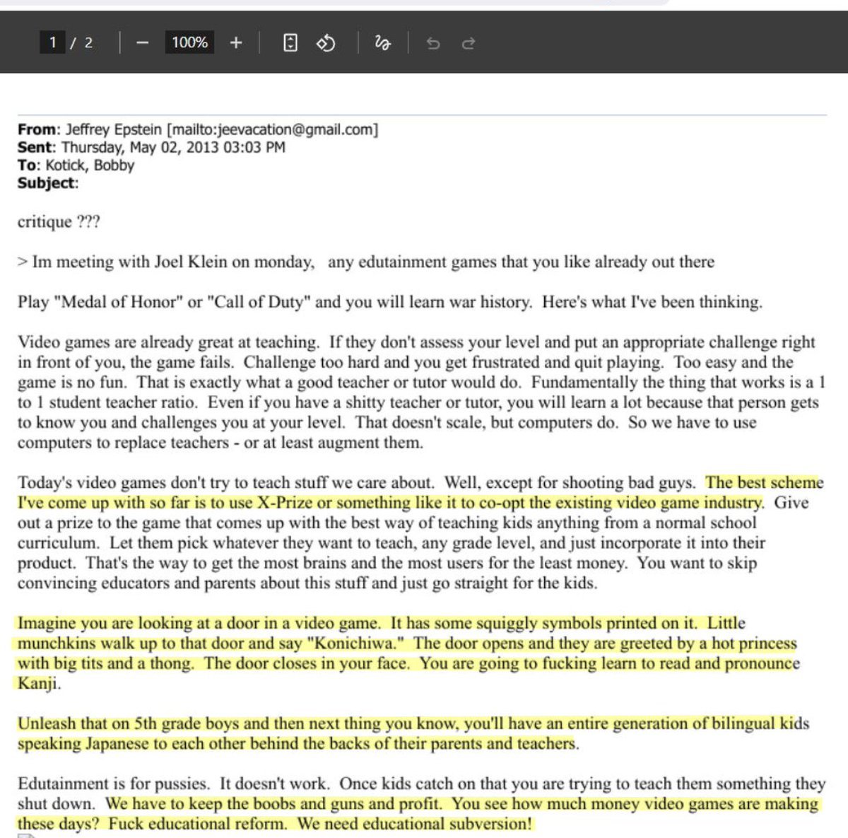 DiogoCadarn's tweet image. GamerGate surge em 2014? Epstein já falava em "manter seios e armas" em jogos em 2013.

Sentimento anti-Índia vira praxe na Internet? Ele foi pra Índia em 2012 e odiou o país.

Somos seres humanos com vontades e gostos próprios ou meros fragmentos da mente de Jeffrey Epstein?