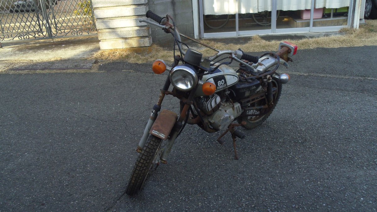 UrfBike's tweet photo. ＵＲＦ店長：太田です。

懐かしの昭和の原付、ヤマハ・ミニトレ(ＧＴ５０)を
ヤフオクに出品しています。
https://t.co/Ur8S5tt8HK
レストアベースの現状不動車両になりますが
格安出品していますので興味のある方は
覗いて見て下さい。 https://t.co/2RGO5YesHS