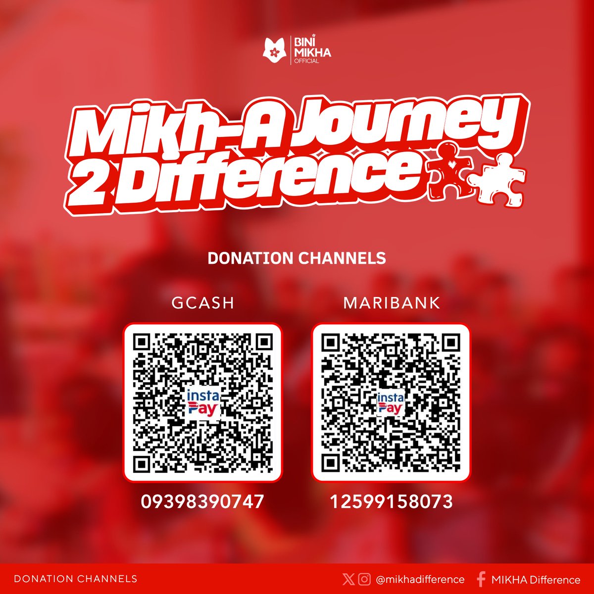 BiniMikhaOFC's tweet image. Piece by piece, hope finds its way back. Every donation adds a missing part; every act of kindness helps complete a story that’s meant to be whole.     

In the middle of it all, Mikh-A Journey 2 Difference becomes the bridge, turning small pieces into something bigger than us.…