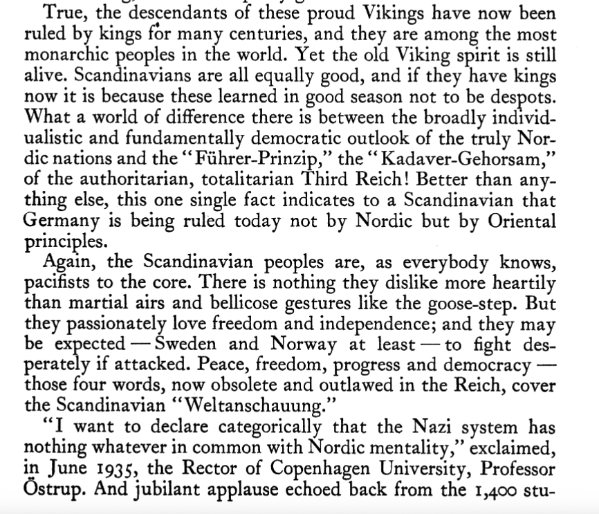 lionel_trolling's tweet photo. Interestin in re @christopherrufo's complaints about Nordic resistance to ICE in Minneapolis - a Foreign Affairs article in 1937 on Scandinavian imperviousness to Nazi ideology despite the Nazi fetishization https://t.co/tsa1NM7qSl