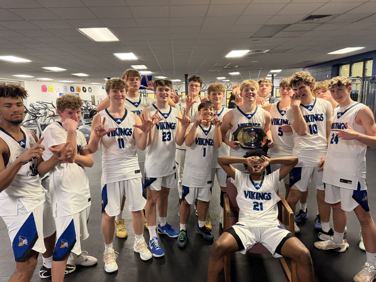 Round 2 of conference play. Typical rivalry game, hard fought from start to finish.

Vikings 76 – Lions 61.

Luke Kruger– 21p, 7r, 6a Belt!
Evan Kern– 18p, 3r
Jayce Cook– 13p, 3a, 2s
Zach – 11p, 4r, 2a, 2s

Tough. Connected. Unselfish. #VikingsBasketball