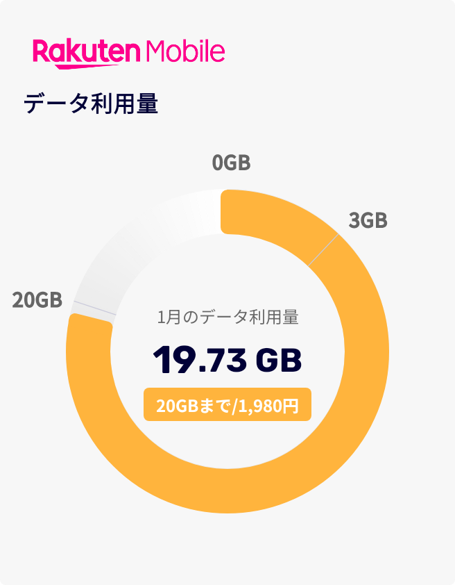 超絶ギリギリ
20GB越えたら¥2,980だからヤバかったw