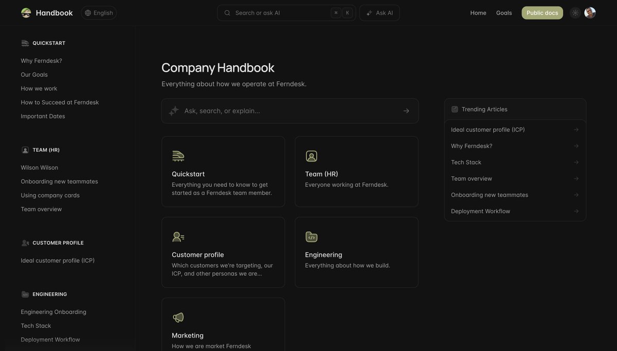 euboid's tweet photo. I'm building my company like I'm selling it tomorrow.
I'm not.

We're at $20K+ ARR. Yet, I'm already writing down how everything works.

Every process. Every decision. Why we built it this way. Why we didn't build it that way.

Most founders think documentation is what you do when you're scaling.

It's not.

It's what you do so you don't lose your mind.

And if you're thinking "I don't have time for this"...

There are AI tools that turn a rambling Loom or voice note into a clear SOP in minutes. @FerndeskHQ is one. There are dozens.

When everything lives in your head, you can't take a day off. You can't hand anything off. You can't think clearly because you're holding too much.

Document now, and when you eventually want to hire?

You hand them a playbook on day one. Not spend multiple days explaining.

I want to stay calm while I grow. This is how I'm going to do it.