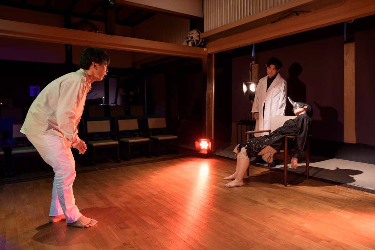 2026.1/30-2/1
『一角獣の六感』岡山公演@蔭凉寺
脚本:河合穂高/演出:越谷真美(劇団山の手事情社)
明日、最終日です！11:00、15:00の回ともに若干枚の当日券を販売します。ぜひお見逃しなく！