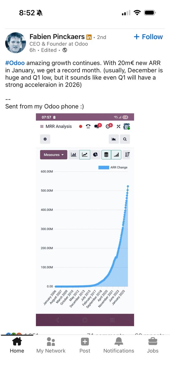 Whats everyone take on Odoo as an ERP

<a href="/tobi/">tobi lutke</a> seeing some parallels with the early days of shop… but also some big differences 

Should small shops use Odoo as an erp🤔