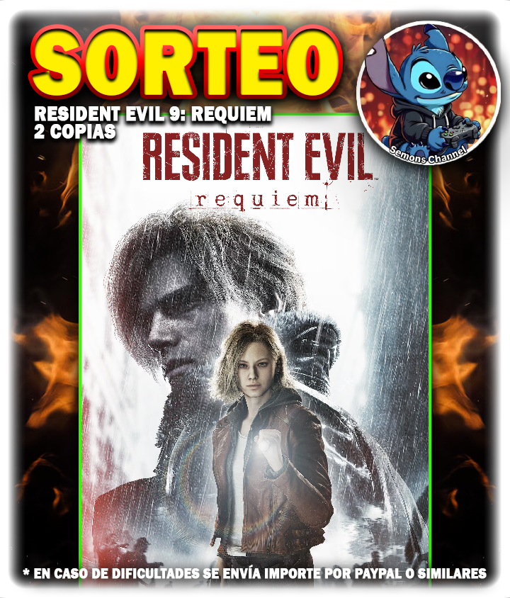 🎁 SORTEO #ResidentEvilRequiem, dos copias para la plataforma de consola o PC que elija quienes ganen.

✅ Sigan: youtube.com/c/SemonsChannel 
🔄 RT/RP esta publicación
🌐 Contacto ganador el 27F | Sorteo global

Podéis poner plataforma favorita.
Mucha suerte, se viene JUEGAZO!!!