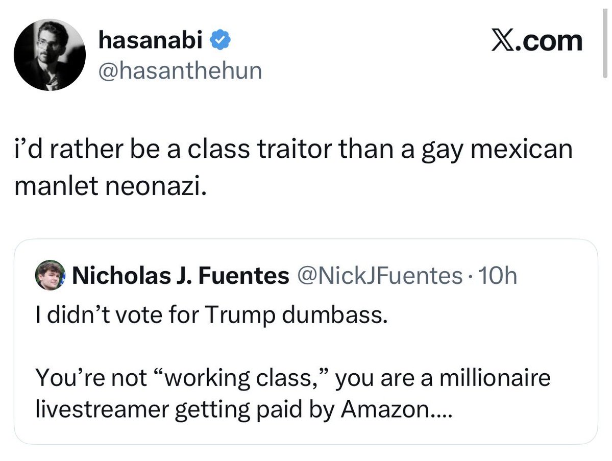 Stalin and Hitler of 2026 beefing on my timeline...
Cringe times.