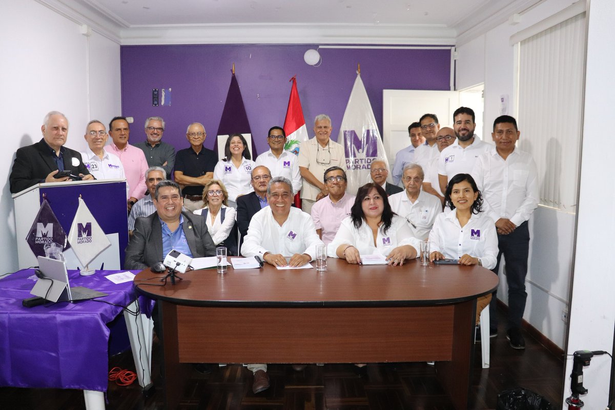 Este viernes fue presentado el Equipo Técnico del  <a href="/partidomorado/">Partido Morado</a>, liderado por nuestro candidato presidencial, <a href="/MesiasGuevara/">Mesías Guevara</a>.

Un equipo serio y preparado, con profesionales de experiencia, listo para gobernar desde el primer día. Aquí no hay improvisación: hay capacidad y
