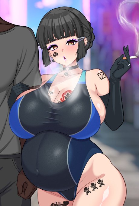 QOS堕ちし、BBC男性の種で孕まされてしまった妙高…