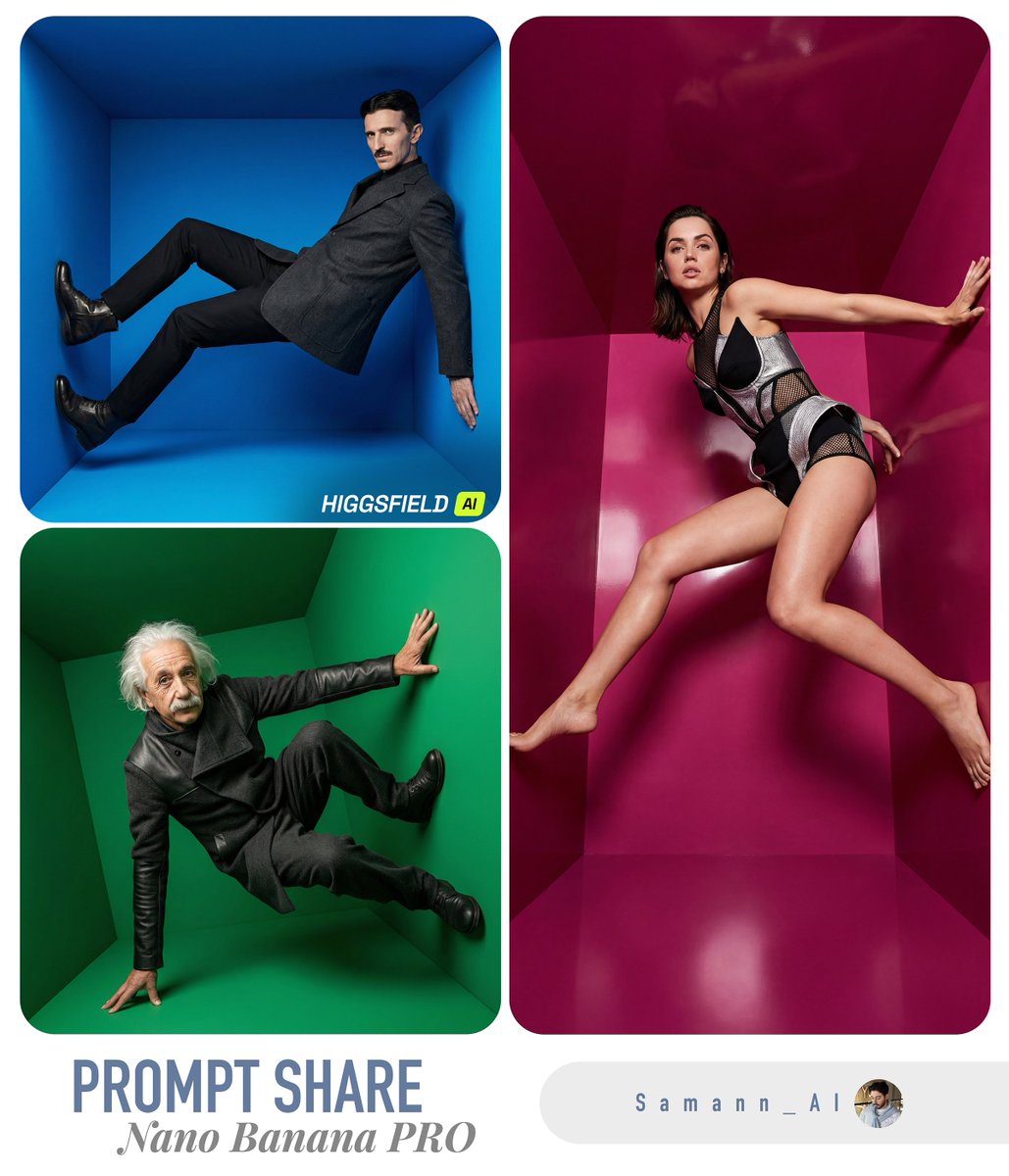 Lovart prompt result: Inside a Gravity-Defying Color Box: My High-Fashion AI Shoot