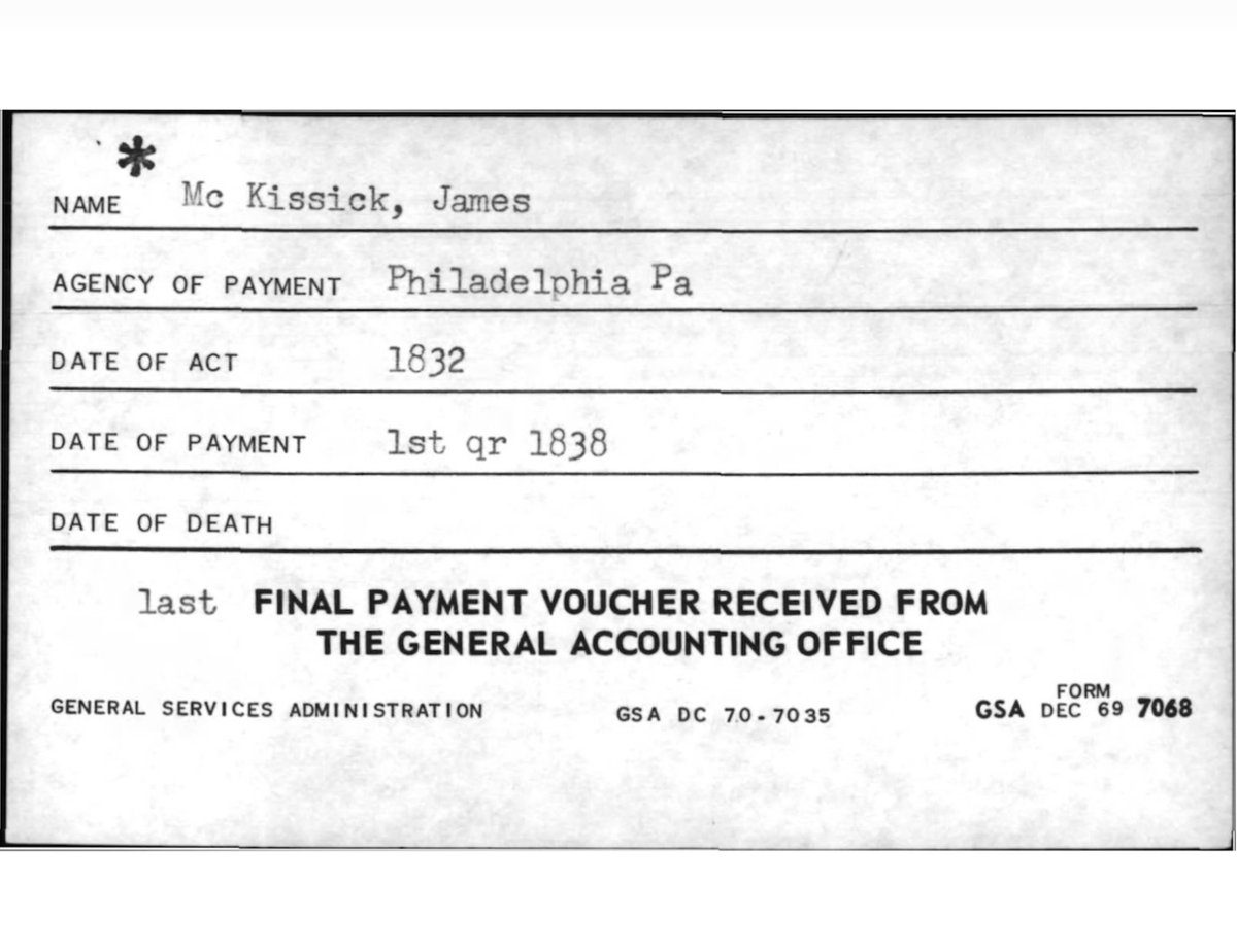Are you researching your Revolutionary War ancestors? The Final Payment Vouchers Index may help! These index cards record a veteran's final payment, which might indicate that the pensioner has died. Learn more here: f3.social/6yc9