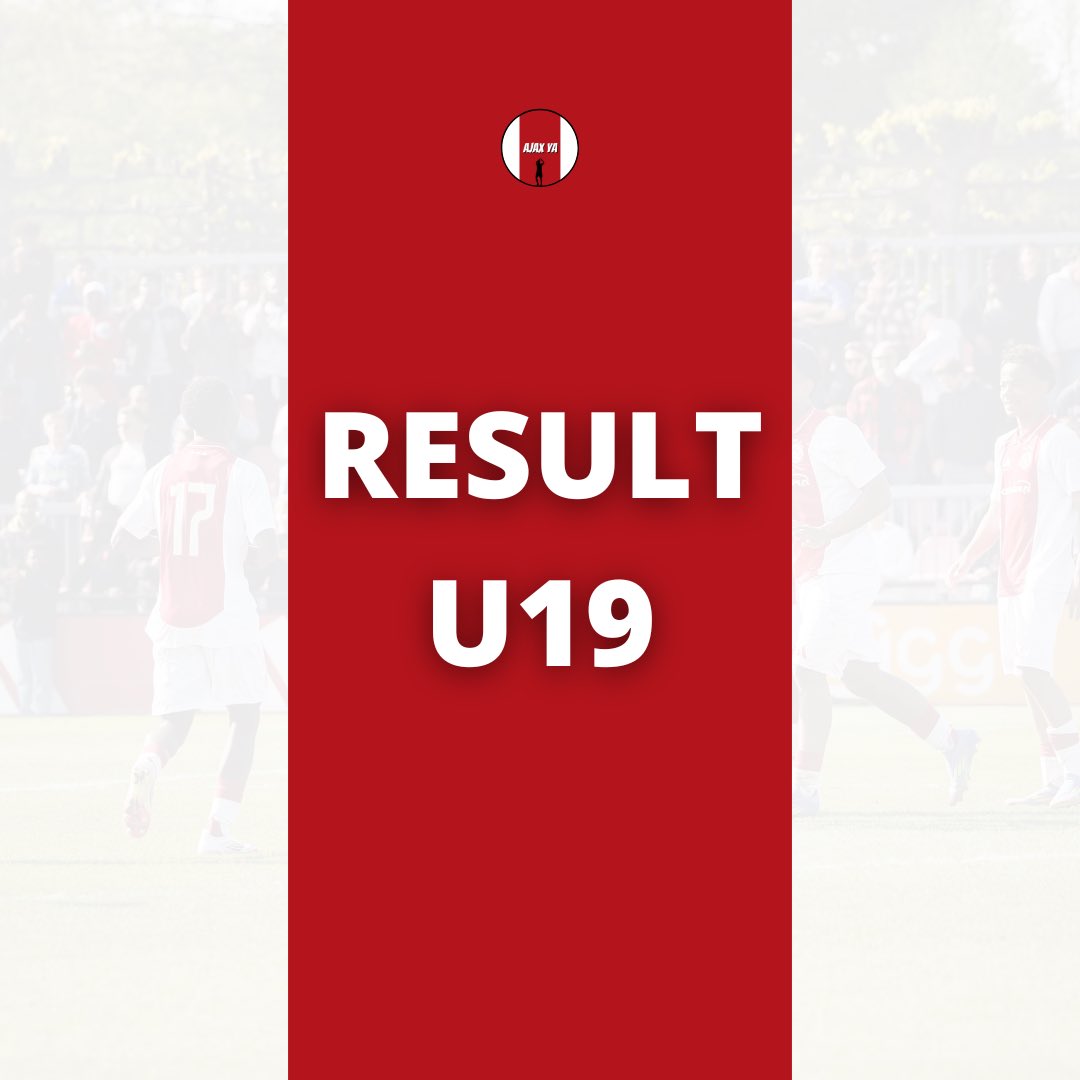 𝗥𝗘𝗦𝗨𝗟𝗧
• FC Groningen U19 - Ajax U19 (CUP, Last 16) 1-2
⚽️ Kennynho Kasanwirjo &amp; Pharell Nash! ✅

#AjaxU19 #AjaxYouth