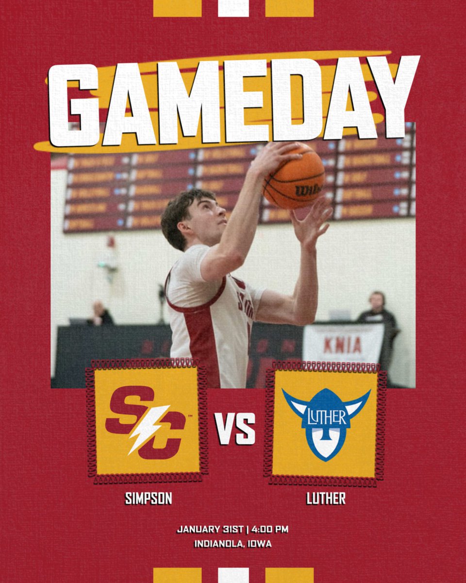 Simpson Men's Basketball tweet media