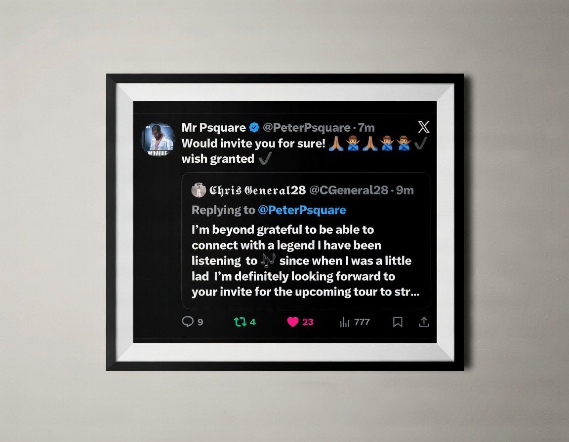 Wait, What!!!... OMG 😳🥹 my wish has been grated Jesus... I'm so blessed <a href="/PeterPsquare/">Mr Psquare</a> thank you sir thank you so much you've just changed my life!!! 🙏🙏🙏🙏