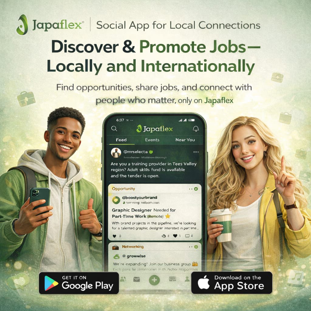 Azadus4real's tweet photo. Japaflex can be what you need for your business, social gathering and many more.. Hit the download button  now. 
https://t.co/8vtPsx3o0B https://t.co/WAyxVc64Is