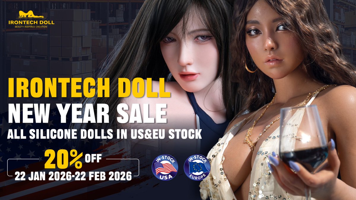 🎉 IRONTECH DOLL New Year Overseas Warehouse Sale 🎉
Start the New Year with exclusive savings!
📦 No long production wait
🚚 Faster delivery from USA &amp; Europe warehouses
🇺🇸juicedoll.com/collections/us…
🇪🇺juicedoll.com/collections/eu…
#IrontechDoll #NewYearSale #SiliconeDoll #RealisticDoll