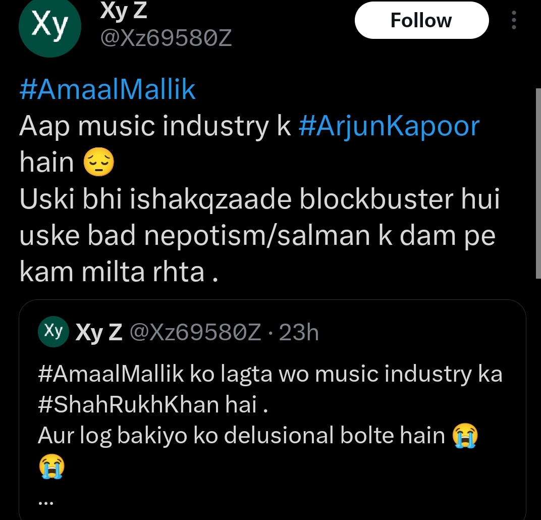 DigvijayRathee_'s tweet image. farrhana fans who will hate you unnecessary &amp;amp; in retaliation your fans will gets hate more to defend as you are also unnecessary react to your fans .

#AmaalMallik 
#BiggBoss19
#BB19 #AmaalMallik𓃵 #Amaalians #Amaalians𓃵 
@AmaalMallik