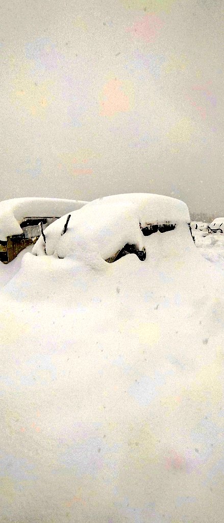 高鷲スーパースタック開場 朝7時着から昼間の積雪でこれ 車人生の