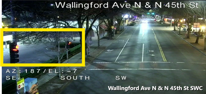 遇红闪，四向停