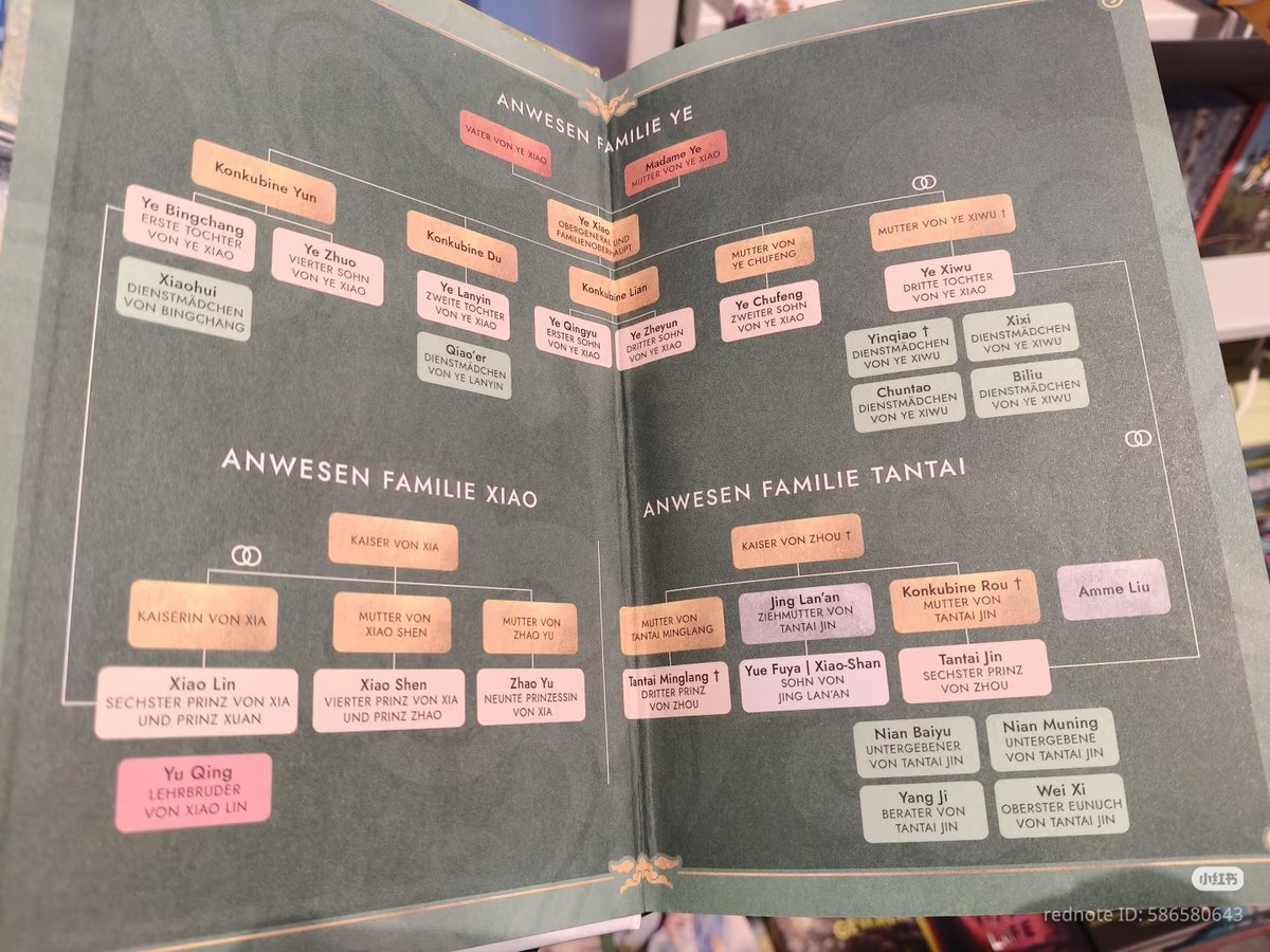 fushiqigf's tweet photo. Nemu di xhs, sampe di jerman aja ada novel terjemahan yg niat banget sampe ada silsilah keluarganya 😭 mau banget kek ini buat gongyu versi indo 😭😭😭 https://t.co/XOspkeSW6L