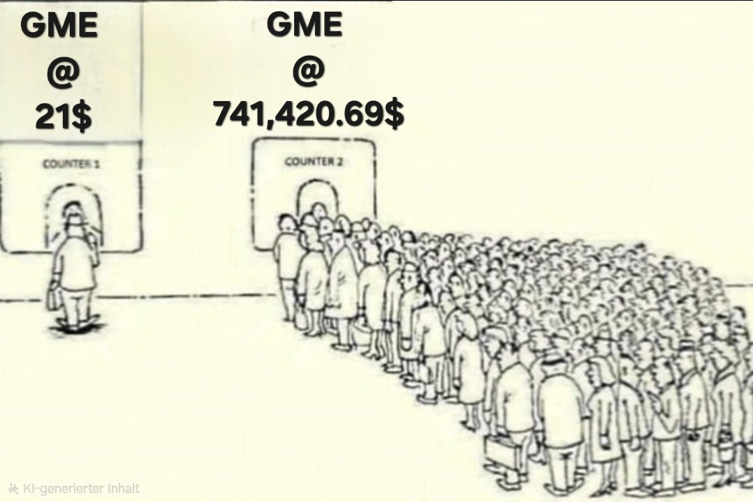 R6RiderF's tweet photo. $GME AT 741,420.69$ https://t.co/O7pMo4hysZ