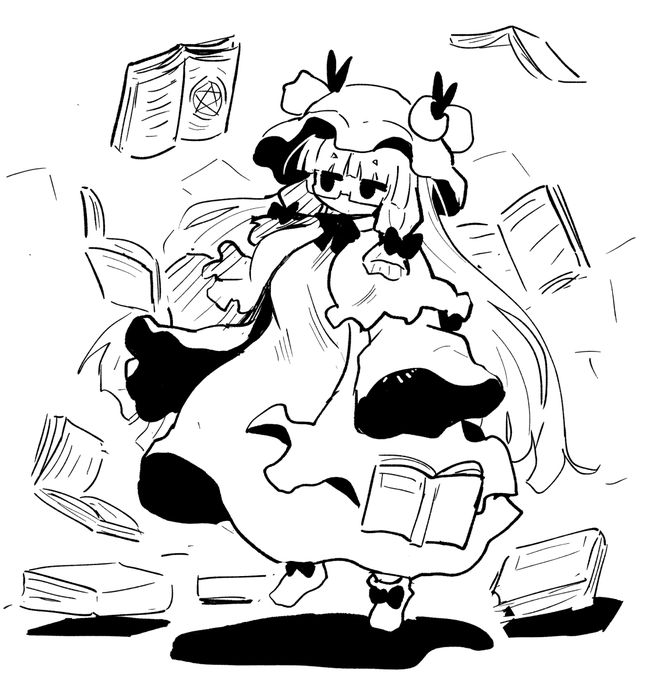 パチュリーの読書風景