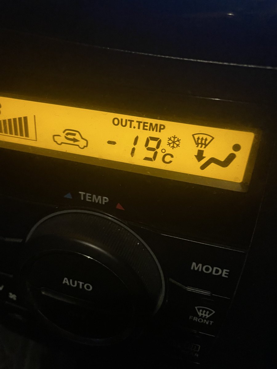 今朝は　-19

マスターズゴルフ⛳️のトーナメントリーダーみたいな数字だわ。