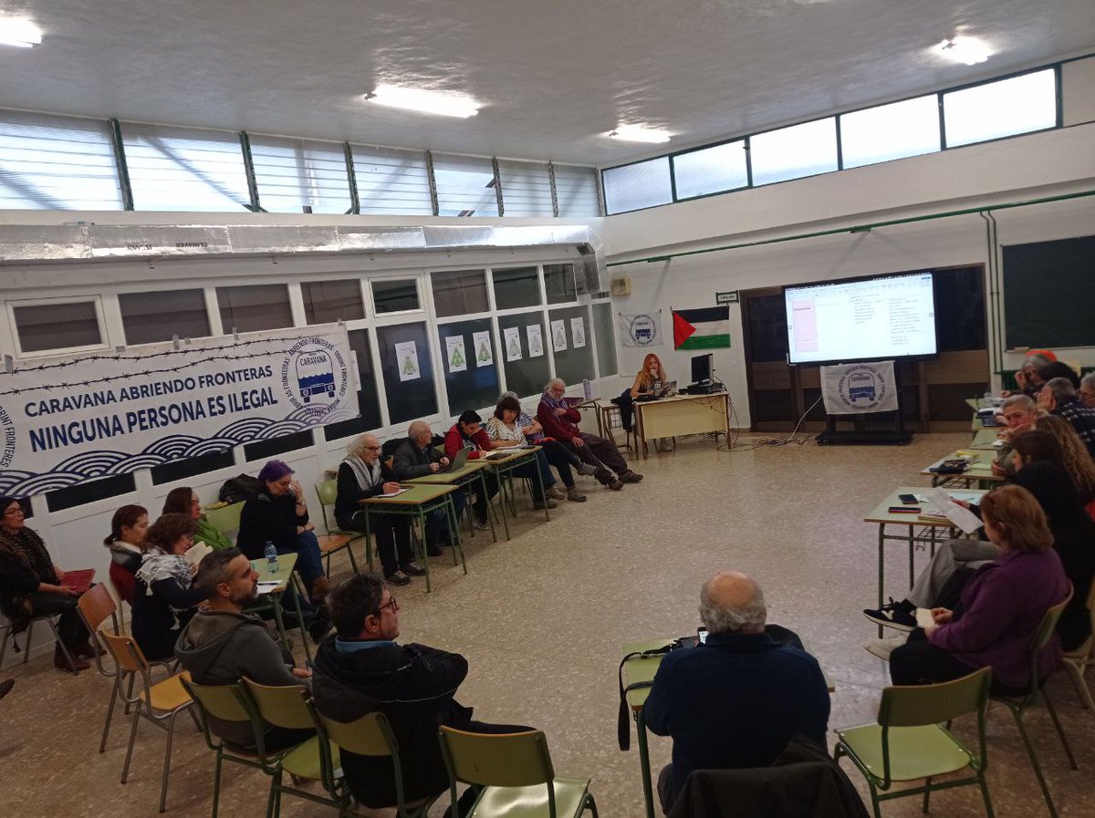 CIndignadoVa's tweet photo. Encuentro preparatorio de la Caravana Abriendo Fronteras.
Evaluación, Revisión y Propuesta de próximo destino 2026.
#Huesca
#CAF https://t.co/2Ce5UVLG7g