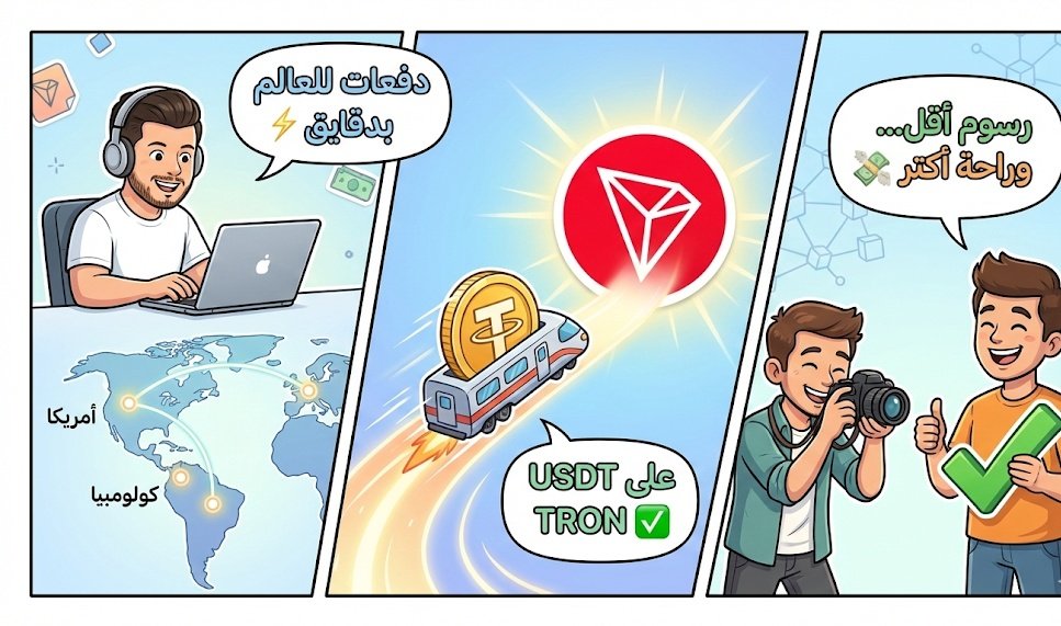 من كولومبيا لأمريكا دفعة وحدة وبتوصل فوراً ✅🌍
تخيّلي شغلك ما عاد يتعلّق على تحويلات بطيئة ولا عمولات بتاكل الربح 💸
هيك لازم تكون المدفوعات: سريعة، آمنة، وبتكلفة خفيفة ⚡
USDT على TRON… بتدفع خلال دقايق وبتخلّي الشغل يمشي بلا حدود 🟥🚀
#TRONGlobalFriends