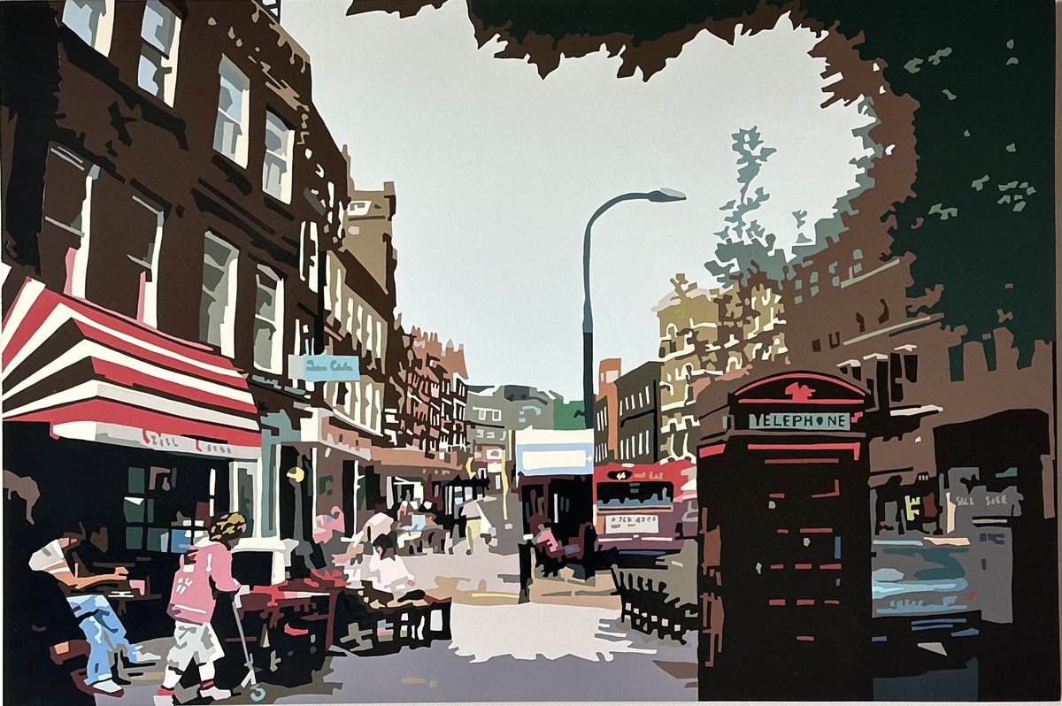 simonstreet101's tweet photo. @PaintingsLondon Hampstead High St 2009 by the very talented Alicia Dubnyckyj https://t.co/aDFcy4tZuL

@HampsteadHighSt https://t.co/PIEQ3dvdLs